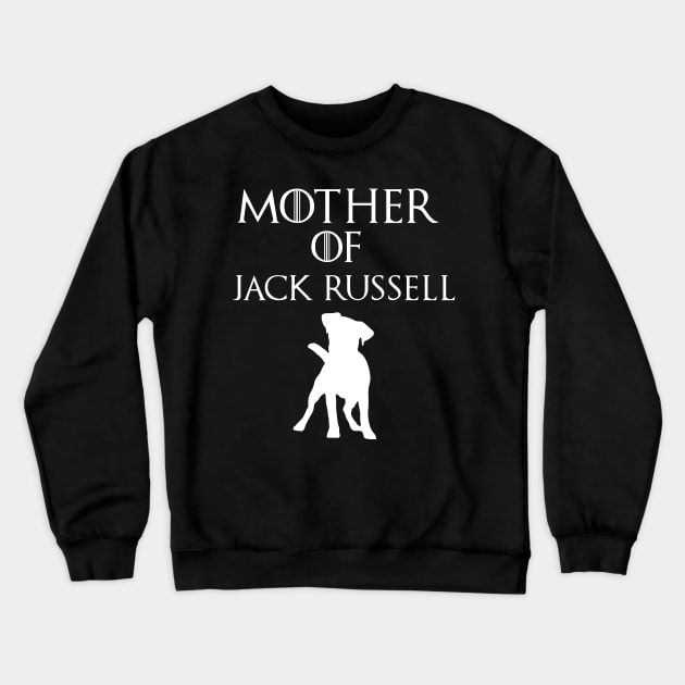 Mother Of   Jack russell - mother day gift Crewneck Sweatshirt by yellowpinko